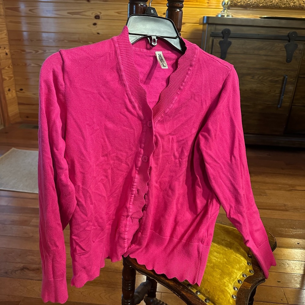 Pink Cardigan! Perfect For Valentines